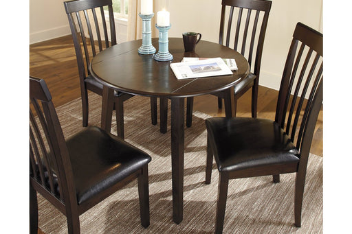 Hammis Dark Brown Dining Drop Leaf Table - D310-15 - Lara Furniture