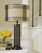 Hanswell Dark Brown Table Lamp - L208294 - Lara Furniture