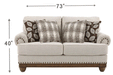 Harleson Wheat Loveseat - 1510435 - Lara Furniture