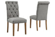 Harvina Gray Dining Chair (Set of 2) - D324-01 - Lara Furniture