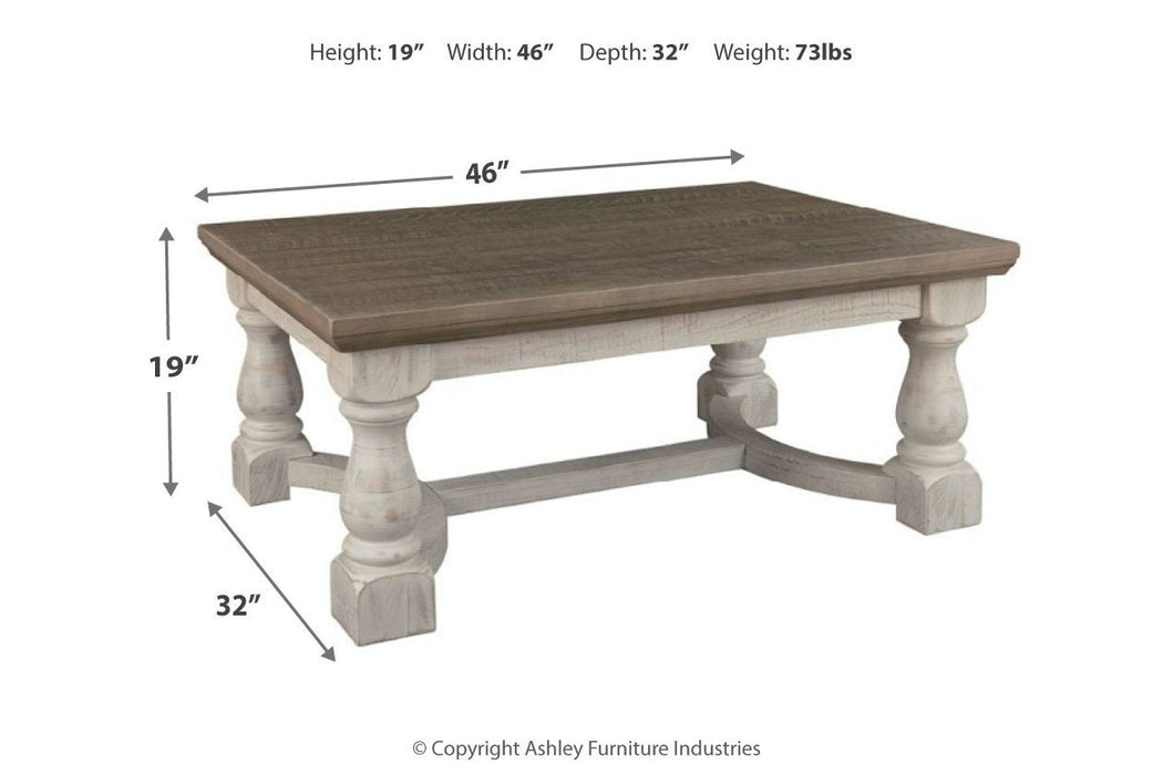 Havalance Gray/White Coffee Table - T814-1 - Lara Furniture