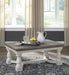 Havalance Gray/White Coffee Table - T814-1 - Lara Furniture