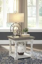 Havalance Gray/White End Table - T814-3 - Lara Furniture