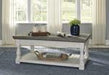 Havalance Gray/White Lift-Top Coffee Table - T814-9 - Lara Furniture