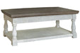 Havalance Gray/White Lift-Top Coffee Table - T814-9 - Lara Furniture