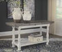 Havalance Gray/White Sofa/Console Table - T814-4 - Lara Furniture