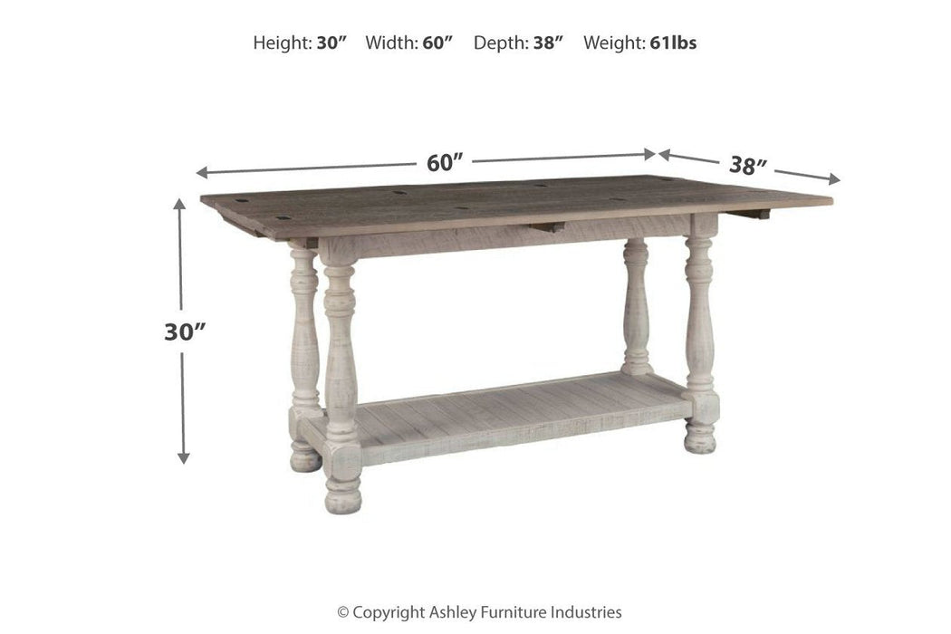 Havalance Gray/White Sofa/Console Table - T814-4 - Lara Furniture