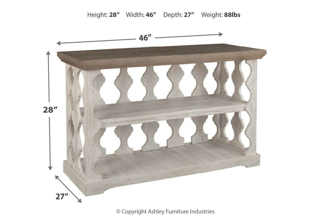 Havalance Gray/White Sofa/Console Table - T814-5 - Lara Furniture