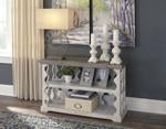 Havalance Gray/White Sofa/Console Table - T814-5 - Lara Furniture