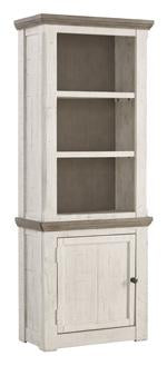 Havalance Two-tone Left Pier Cabinet - W814-33 - Lara Furniture