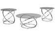 Hollynyx Chrome Finish Table (Set of 3) - T270-13 - Lara Furniture