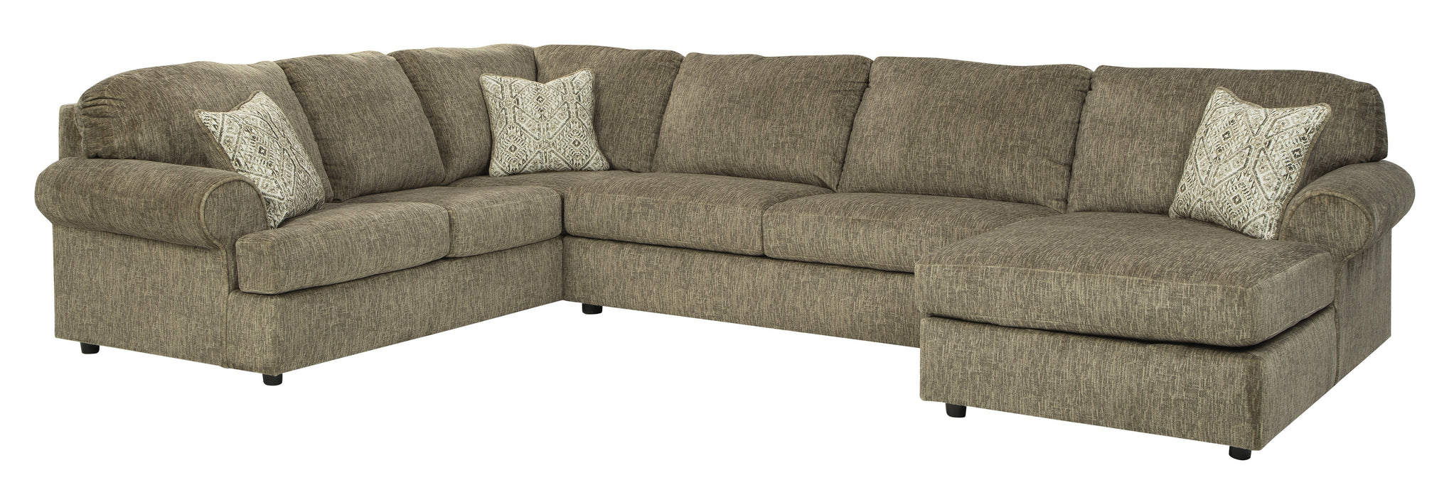 Hoylake Chocolate RAF Sectional - Lara Furniture