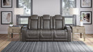 Hyllmont Gray Power Reclining Living Room Set - Lara Furniture