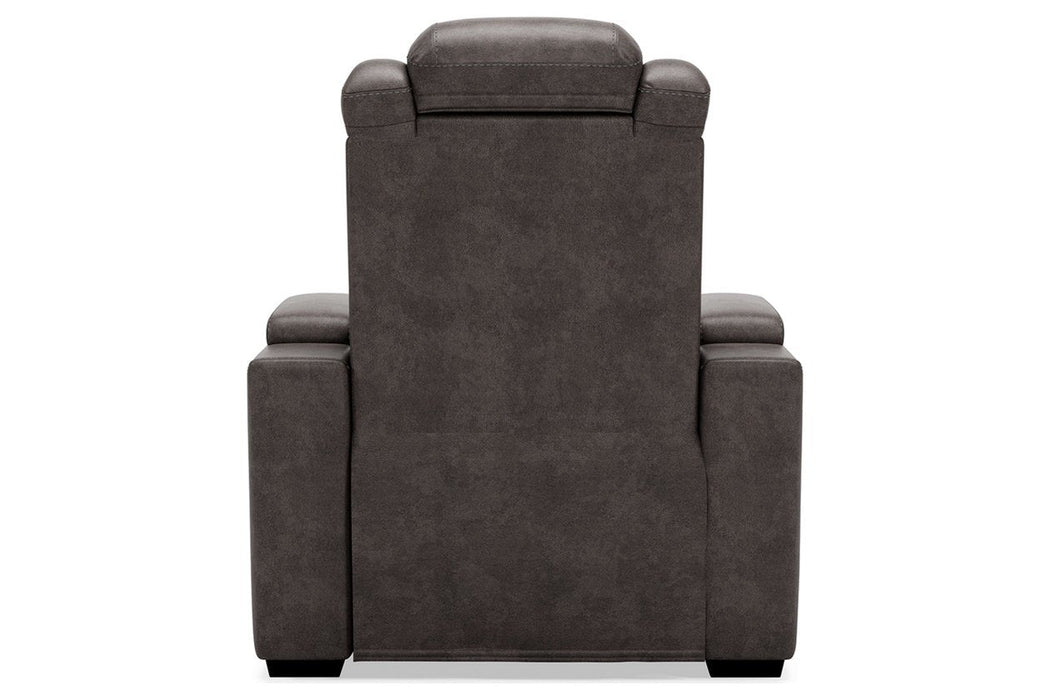 HyllMont Gray Recliner - 9300313 - Lara Furniture