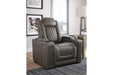 HyllMont Gray Recliner - 9300313 - Lara Furniture