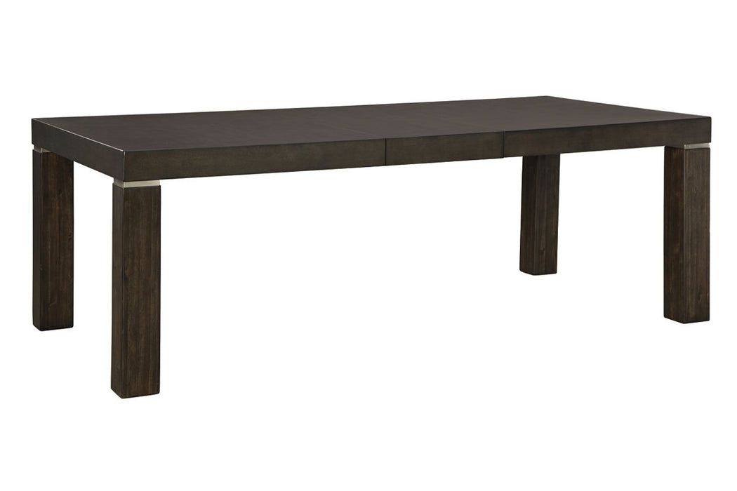 Hyndell Dark Brown Dining Extension Table - D731-35 - Lara Furniture