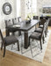 Hyndell Dark Brown Dining Room Set - Lara Furniture