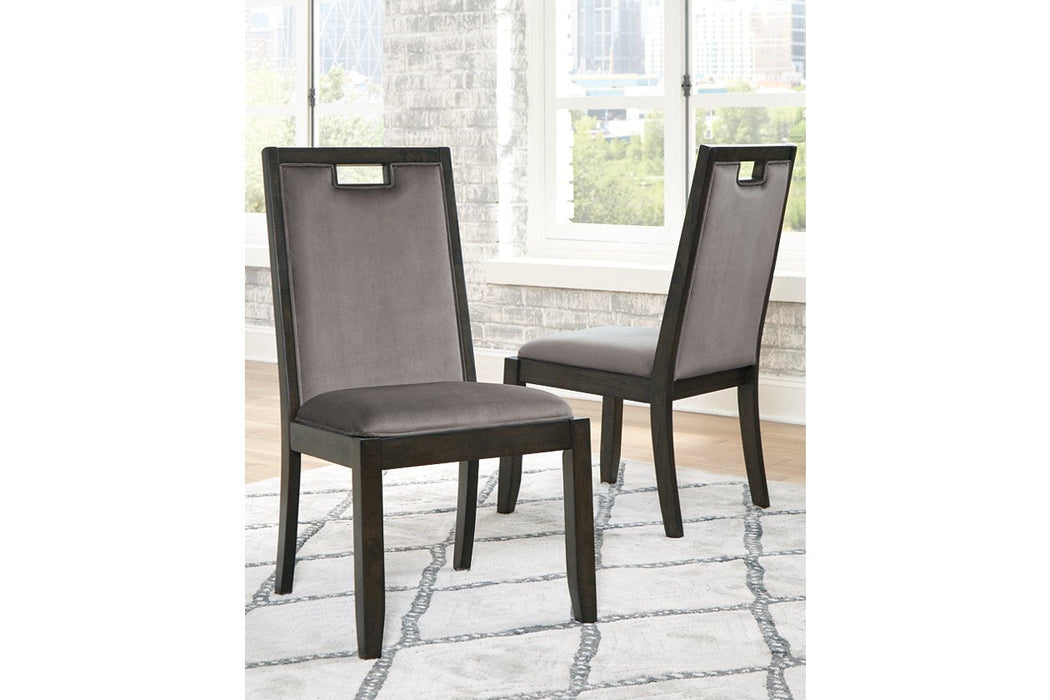 Hyndell Gray/Dark Brown Dining Chair (Set of 2) - D731-01 - Lara Furniture