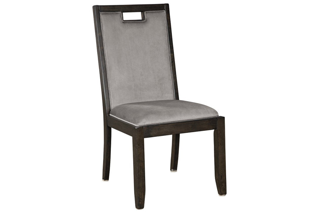 Hyndell Gray/Dark Brown Dining Chair (Set of 2) - D731-01 - Lara Furniture