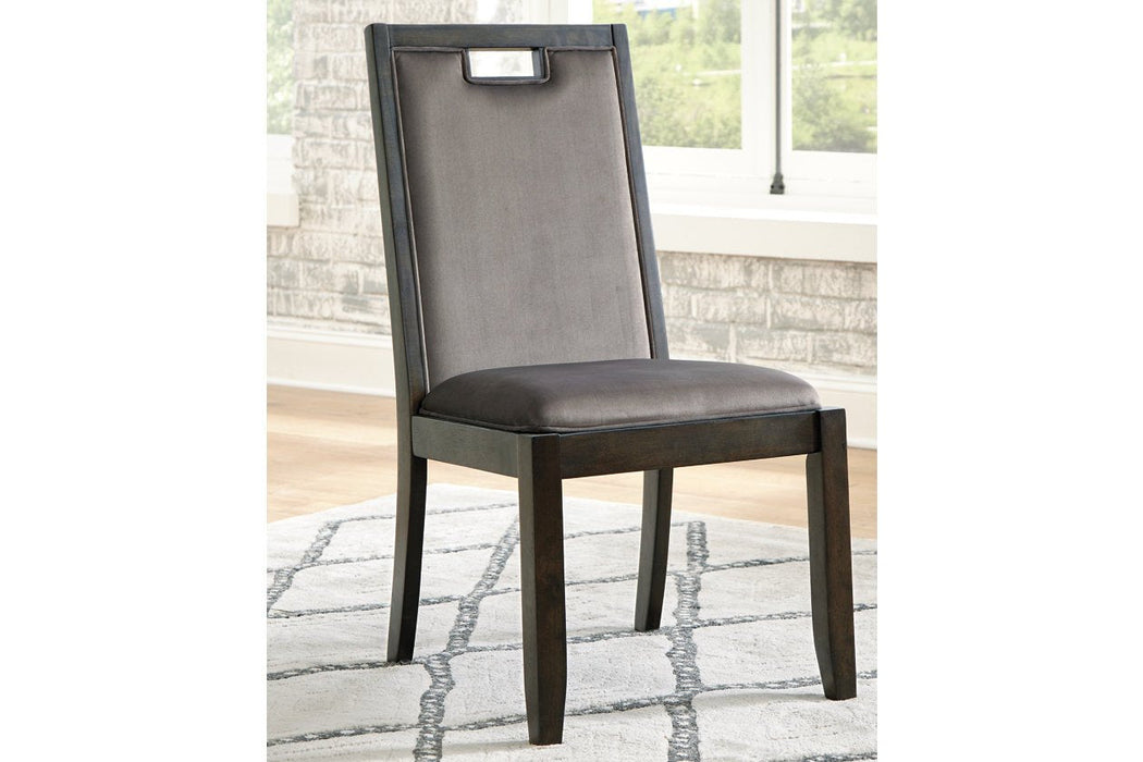 Hyndell Gray/Dark Brown Dining Chair (Set of 2) - D731-01 - Lara Furniture