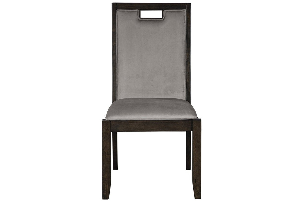 Hyndell Gray/Dark Brown Dining Chair (Set of 2) - D731-01 - Lara Furniture