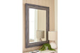 jACEE Antique Gray Accent Mirror - A8010218 - Lara Furniture