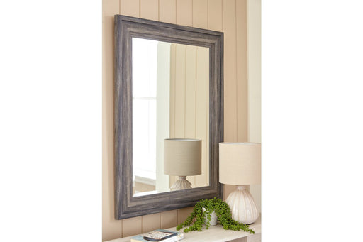 jACEE Antique Gray Accent Mirror - A8010218 - Lara Furniture