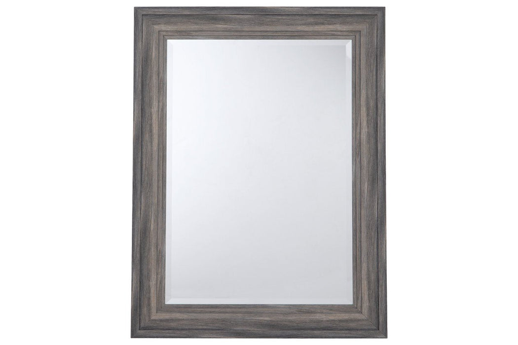 jACEE Antique Gray Accent Mirror - A8010218 - Lara Furniture