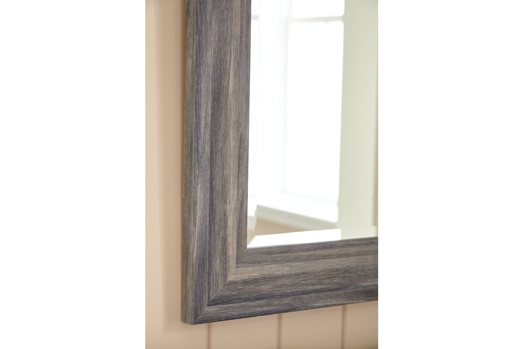 jACEE Antique Gray Accent Mirror - A8010218 - Lara Furniture