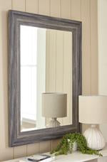 jACEE Antique Gray Accent Mirror - A8010218 - Lara Furniture