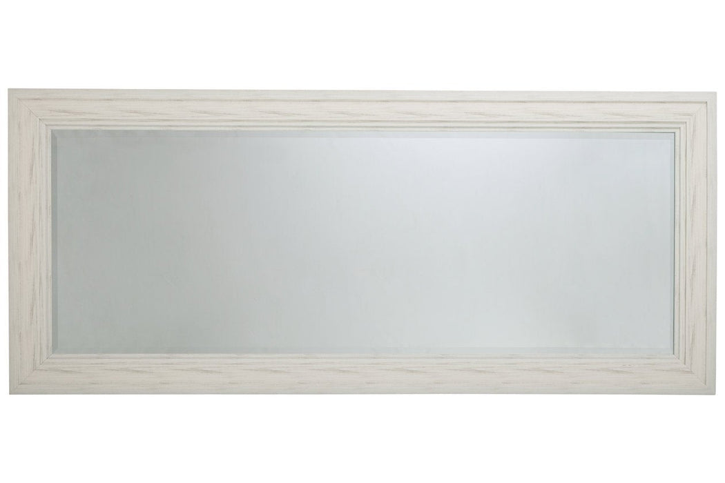 Jacee Antique White Floor Mirror - A8010217 - Lara Furniture