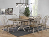 Jack Gray/Brown Keyhole Dining Room Set - Lara Furniture