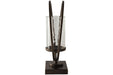 Jalal Antique Gold Finish Candle Holder - A2000370 - Lara Furniture