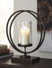 Jalal Antique Gold Finish Candle Holder - A2000370 - Lara Furniture