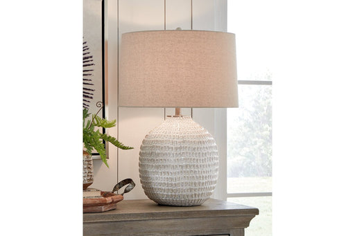 Jamon Beige Table Lamp - L100764 - Lara Furniture