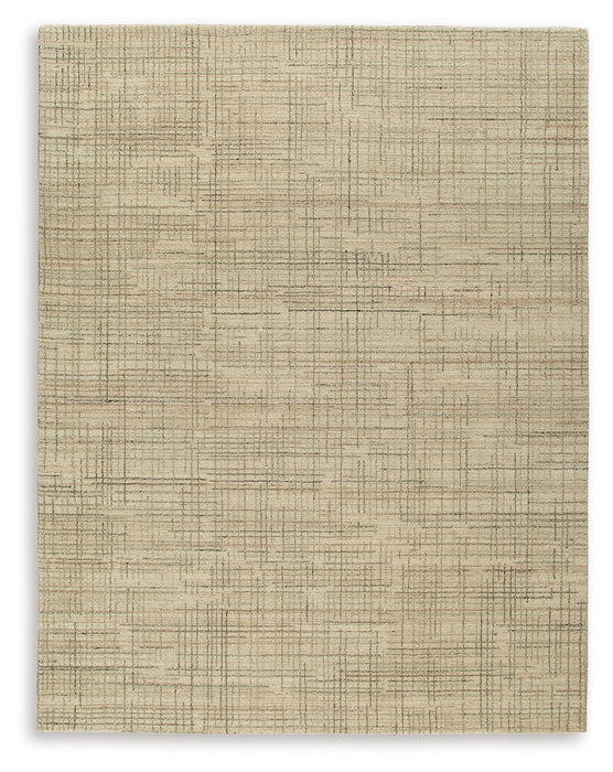 Janston Ivory/Gray/Tan Large Rug - R406861