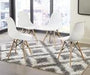 Jaspeni White/Natural Dining Chair - D200-02 - Lara Furniture