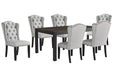 Jeanette Black Dining Table - D702-25 - Lara Furniture