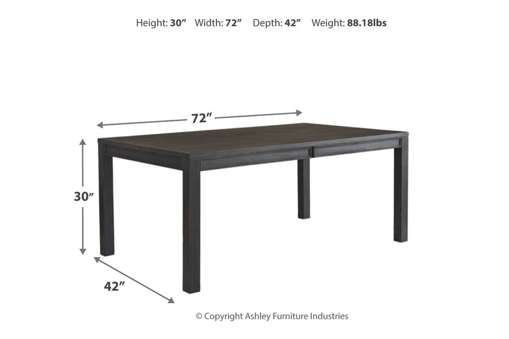 Jeanette Black Dining Table - D702-25 - Lara Furniture