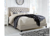 Jerary Gray King Upholstered Bed - B090-782 - Lara Furniture