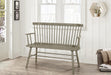 Jerimiah Spindleback Grey Bench - 4185-BENCH-GY - Lara Furniture