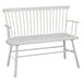 Jerimiah Spindleback White Bench - 4185-BENCH-WH - Lara Furniture