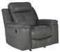 Jesolo Dark Gray Recliner - 8670525 - Lara Furniture