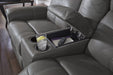 Jesolo Dark Gray Reclining Living Room Set - Lara Furniture