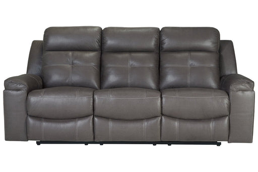 Jesolo Dark Gray Reclining Sofa - 8670588 - Lara Furniture