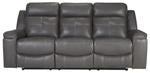 Jesolo Dark Gray Reclining Sofa - 8670588 - Lara Furniture