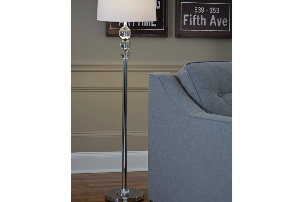 Joaquin Clear/Chrome Finish Floor Lamp - L428081 - Lara Furniture