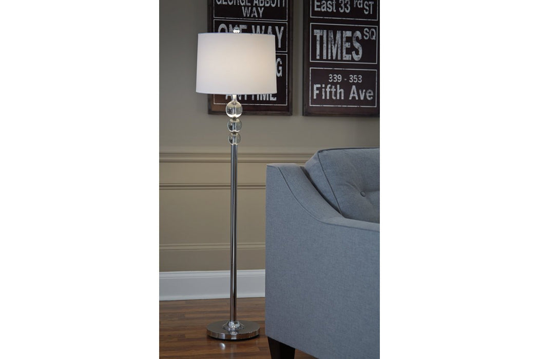 Joaquin Clear/Chrome Finish Floor Lamp - L428081 - Lara Furniture