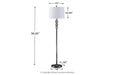 Joaquin Clear/Chrome Finish Floor Lamp - L428081 - Lara Furniture