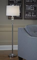 Joaquin Clear/Chrome Finish Floor Lamp - L428081 - Lara Furniture